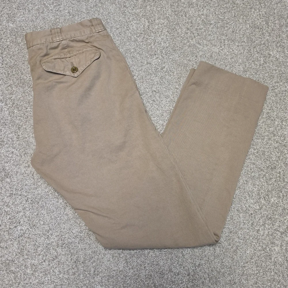 Wallace & Barnes Tessuti Sonriso Chino Trousers Khaki W29 L29 Slim Straight Mens